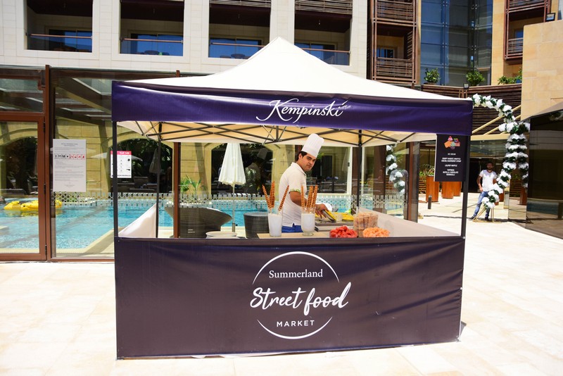 Lunch by the pool at Kempinski Summerland Hotel & Resort